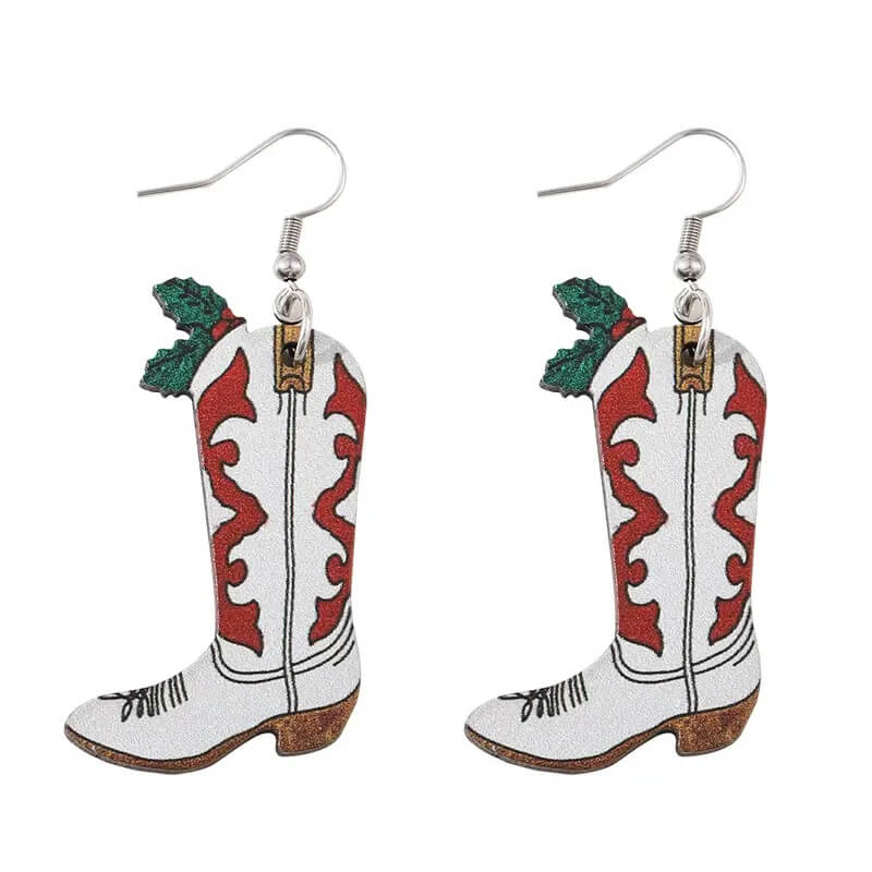 Chritmas Boot Earrings