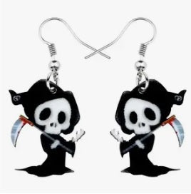 Death Skull Earrings