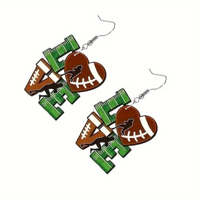 Football Love Earrings