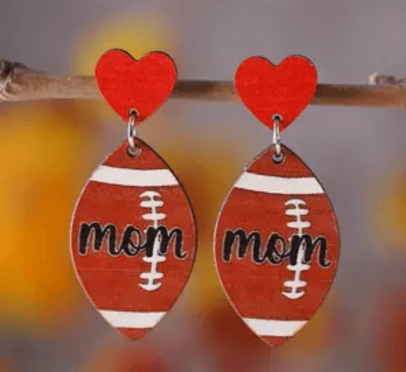 Football Mom w/ Heart